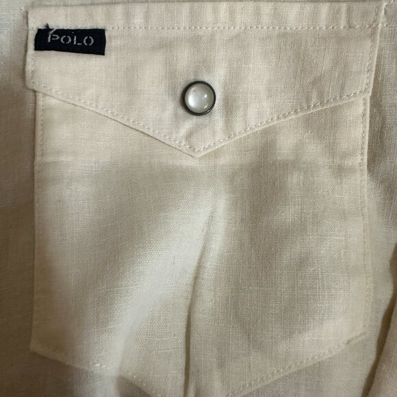 Lot of 2 Polo Ralph Lauren SS Button Front Shirt Medium 10-12 - Picture 11 of 14